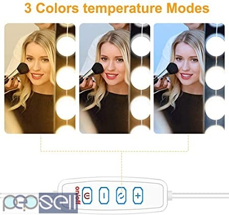 Glowserie Led Makeup Mirror Lamp Bulbs Decoration for Bedroom Usb Wall Lamp Diy Dimmable Touch Control Hollywood Vanity Mirror Light 1 