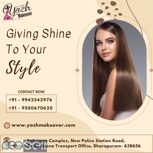 Yazh Make Over, located in Dharapuram, is a beauty parlour and academy offering a range of services. 0 