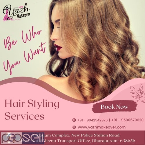 Yazh Make Over, located in Dharapuram, is a beauty parlour and academy offering a range of services. 5 