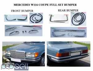 Mercedes W116 coupe bumpers EU style (1972-1980)