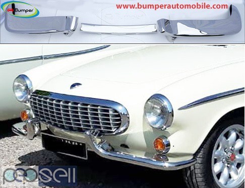 Volvo P1800 Jensen Cow Horn bumper (1961–1963) by stainless steel  0 