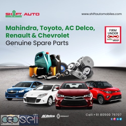 Buy Mahindra, Toyota, Renault, AC Delco, and Chevrolet Car Parts Online - Shiftautomobiles.com 0 