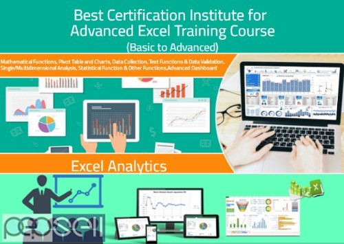 Excel Training in Delhi, Best Data Analytics Course with 100% Job, Free SQL, Free Demo Classes, 0 