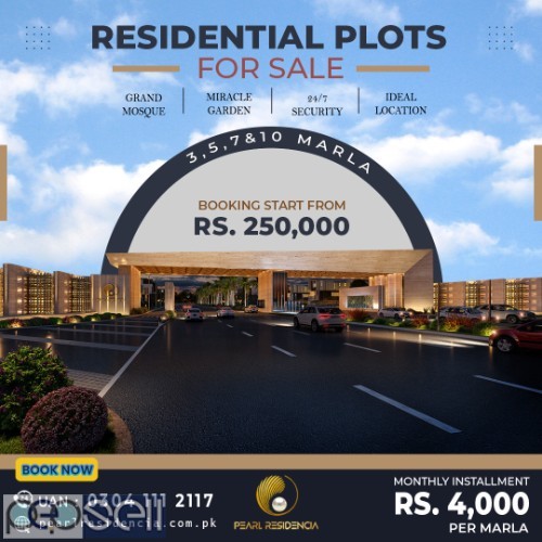 3 Marla Plot for sale- Pearl Residencia - Pearl Developers 0 